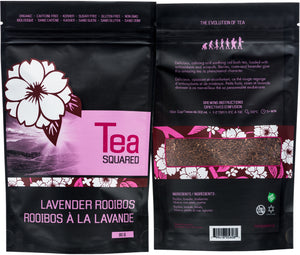 Tea squared 'Lavender Rooibos' loose leaf tea
