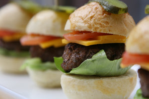 Mini Beef Burgers - 12 pc (2 flavour options)