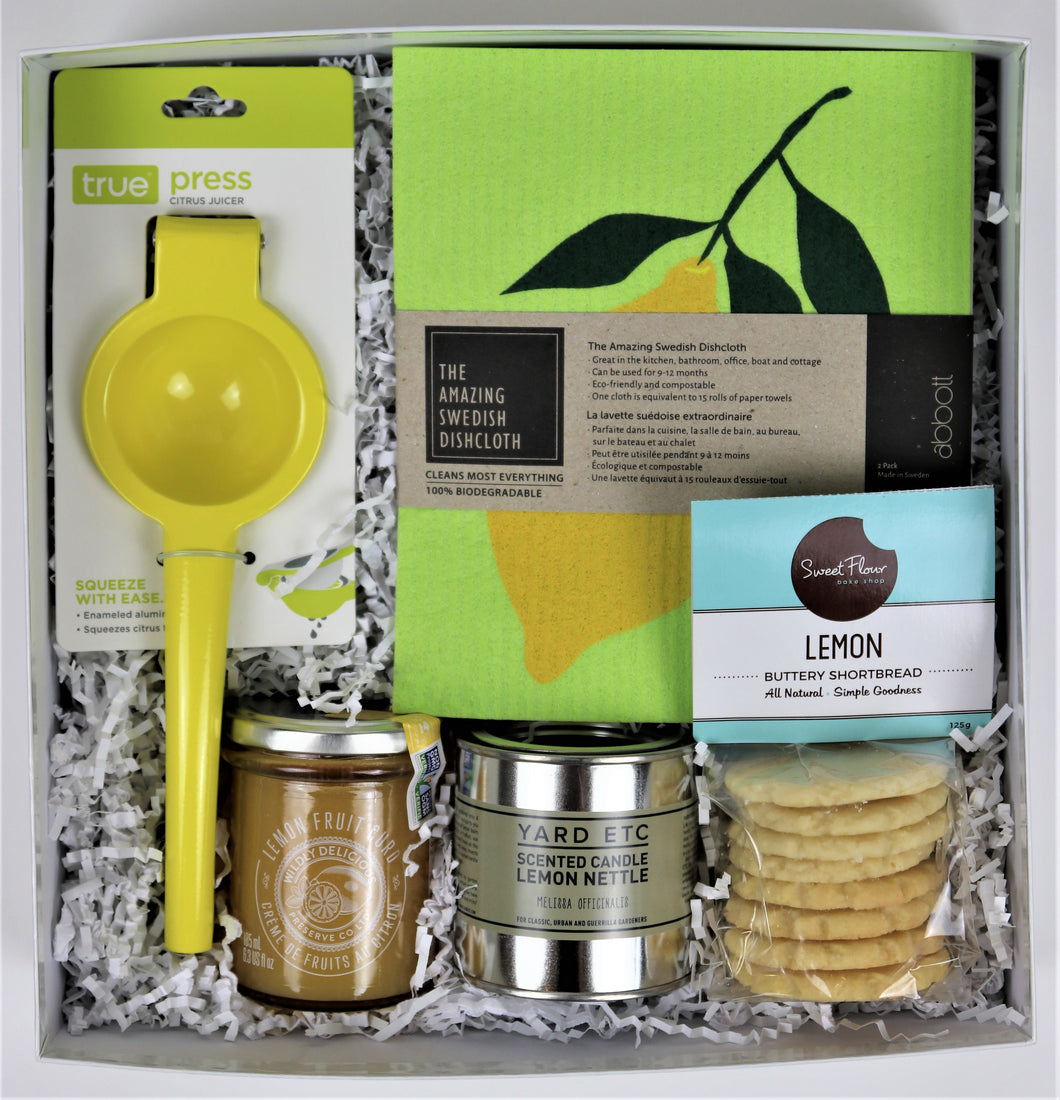 lovely lemon gift box by Elite Gifts