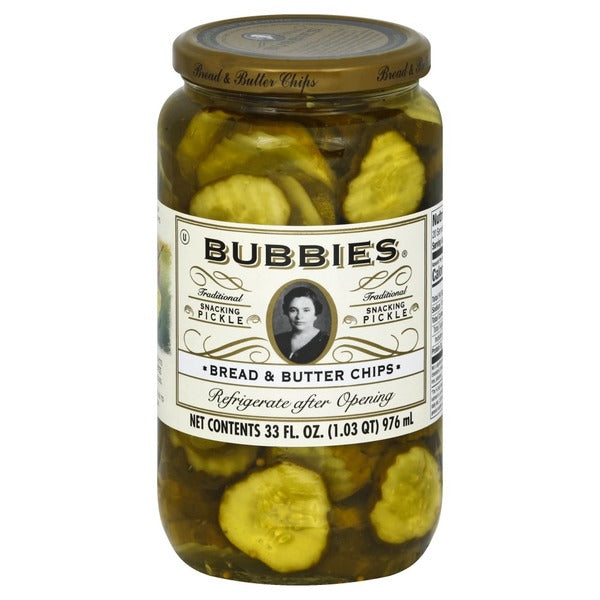 Bread and Butter Pickles - bubbies (1 L jar)