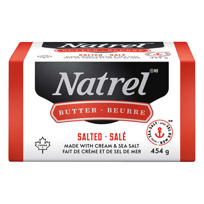 Butter - natrel, salted or unsalted (454 g)