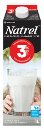 Milk - natrel, 3% (1 L carton)