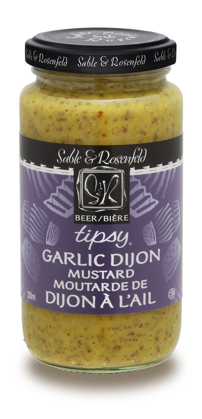 Mustard - tipsy, garlic dijon (250 ml jar)